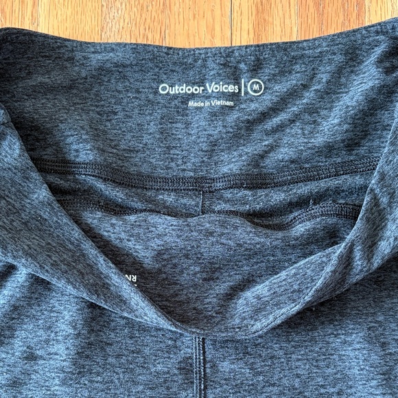 Outdoor Voices Women's Charcoal Grey Athletic Shorts - Picture 2 of 5